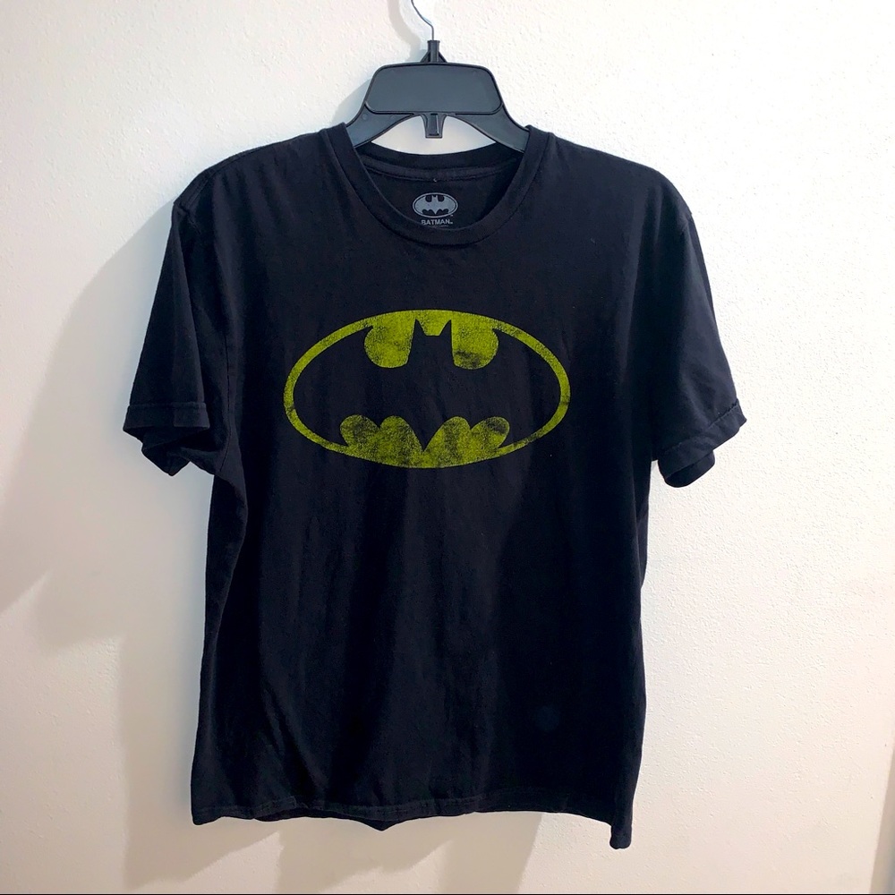 Batman black distressed gently used tee